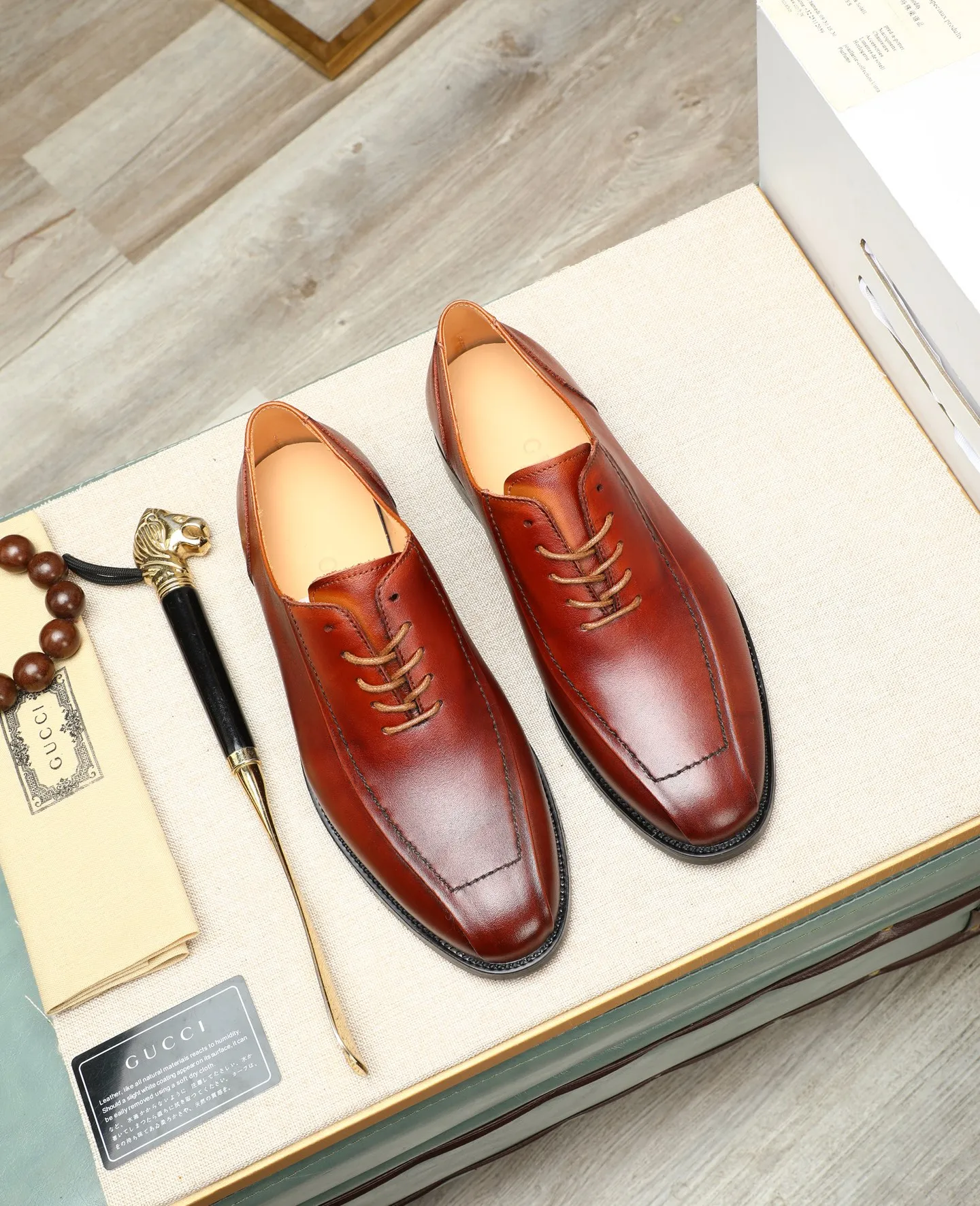 Men's men's shoes💰520📛📛Original (water-dyed cow lining) Gucci GUCCI official website formal shoes🌀 Italian🇮🇹imported cowhide➕top imported water-dyed cowhide lining💋Finely handmade original bottom, the real thing looks better when photographed in person Standard size 38-44